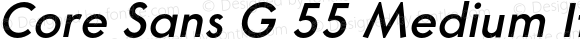 Core Sans G 55 Medium Italic