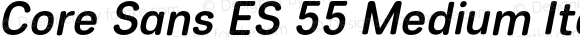 Core Sans ES 55 Medium Italic