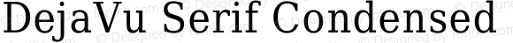DejaVu Serif Condensed Condensed