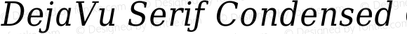 DejaVu Serif Condensed Oblique