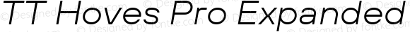 TT Hoves Pro Expanded Light Italic