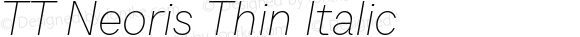 TT Neoris Thin Italic