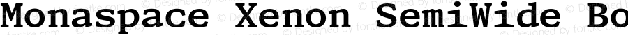 Monaspace Xenon SemiWide Bold