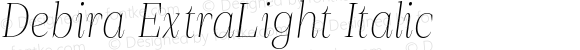 Debira ExtraLight Italic