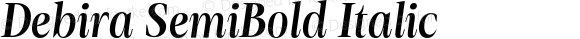 Debira SemiBold Italic