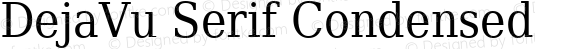 DejaVu Serif Condensed