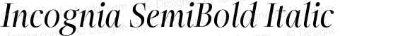 Incognia SemiBold Italic