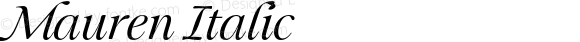 Mauren-RegularItalic