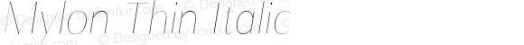 Mylon Thin Italic