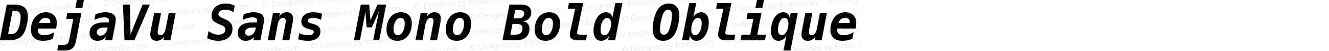 DejaVu Sans Mono Bold Oblique