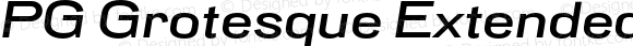 PG Grotesque Extended Medium Italic