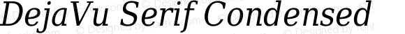 DejaVu Serif Condensed