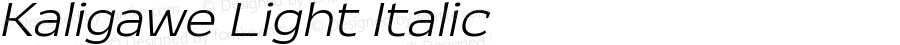 Kaligawe Light Italic