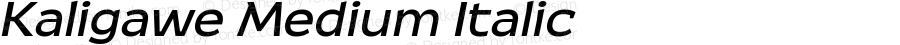 Kaligawe Medium Italic