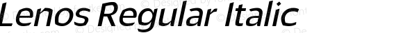 Lenos Regular Italic