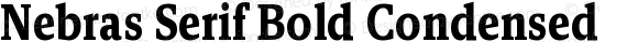 Nebras Serif Bold Condensed