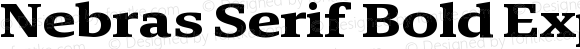Nebras Serif Bold Expanded