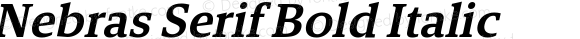 Nebras Serif Bold Italic