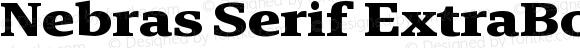 Nebras Serif ExtraBold Expanded