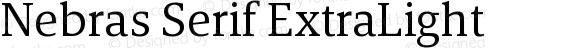 Nebras Serif ExtraLight