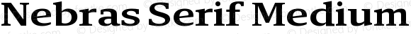 Nebras Serif Medium Expanded