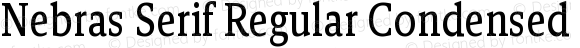Nebras Serif Regular Condensed