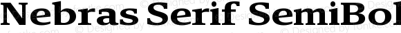 Nebras Serif SemiBold Expanded