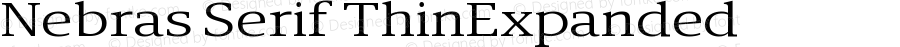 Nebras Serif ThinExpanded