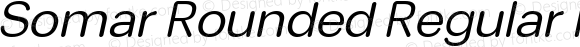 Somar Rounded Regular Italic