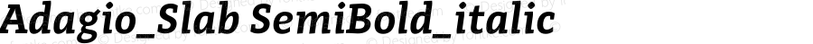 Adagio_Slab SemiBold_italic