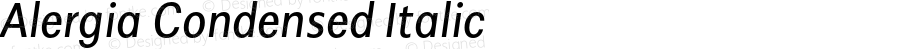 Alergia Condensed Italic