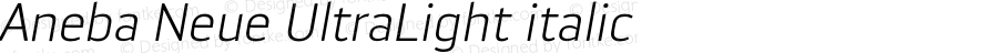 Aneba Neue UltraLight Italic