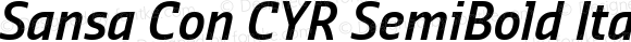 Sansa Con CYR SemiBold Italic