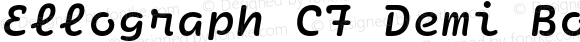 Ellograph CF Demi Bold Italic