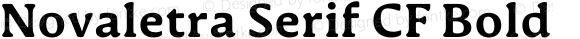 Novaletra Serif CF Bold