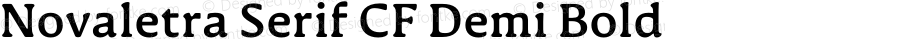 Novaletra Serif CF Demi Bold