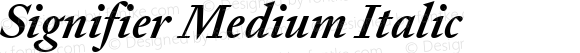 Signifier Medium Italic