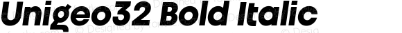Unigeo32 Bold Italic