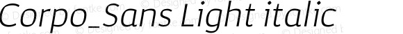 Corpo_Sans Light italic