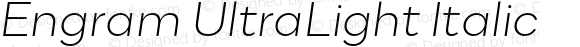 Engram UltraLight Italic