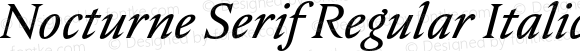 Nocturne Serif Regular Italic