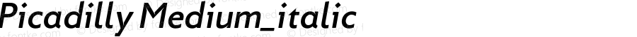 Picadilly Medium_italic