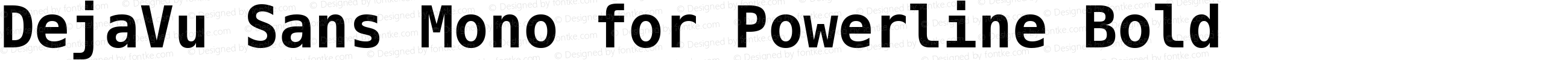 DejaVu Sans Mono for Powerline Bold