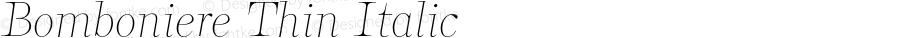 Bomboniere Thin Italic