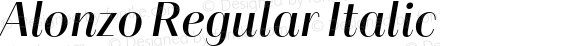 Alonzo Regular Italic