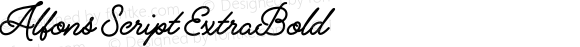 Alfons Script ExtraBold