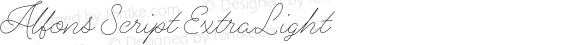 Alfons Script ExtraLight