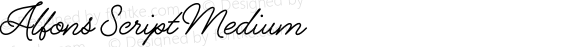 Alfons Script Medium