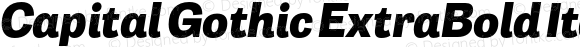 Capital Gothic ExtraBold Italic