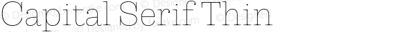 Capital Serif Thin